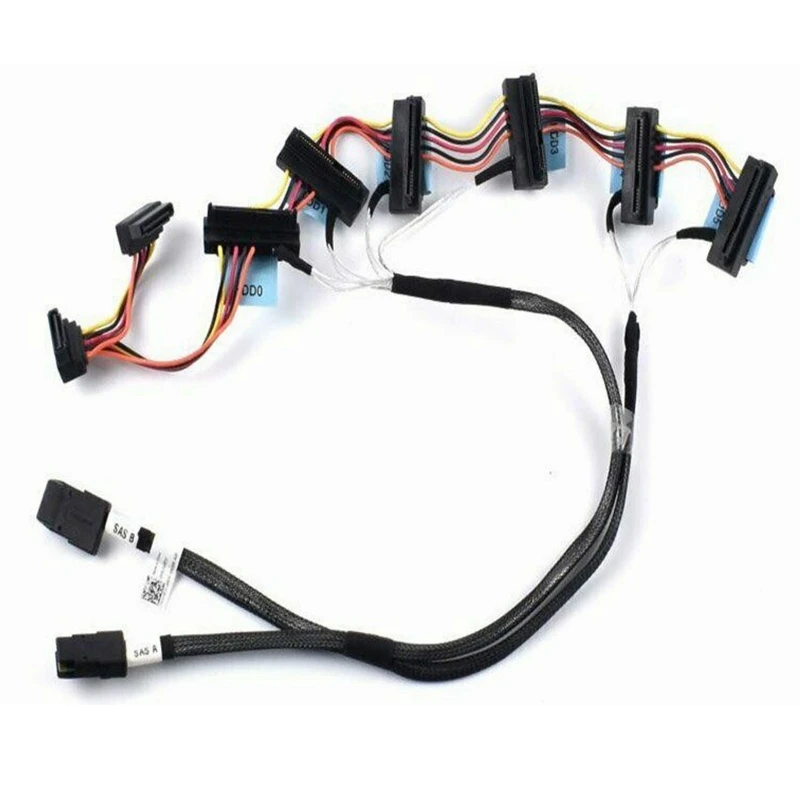 Genuine Dell T110 PowerEdge 4-Drop SAS SATA Cable Assembly 233TD