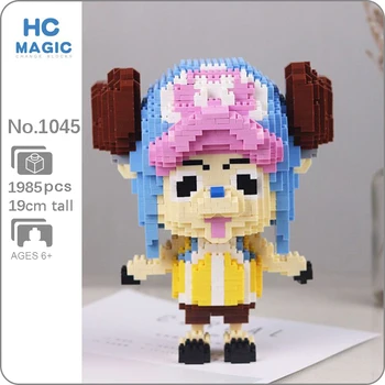 

HC 1045 One Piece Tony Chopper Deer Animal Pirate 3D Model DIY Mini Diamond Blocks Bricks Building Toy for Children no Box