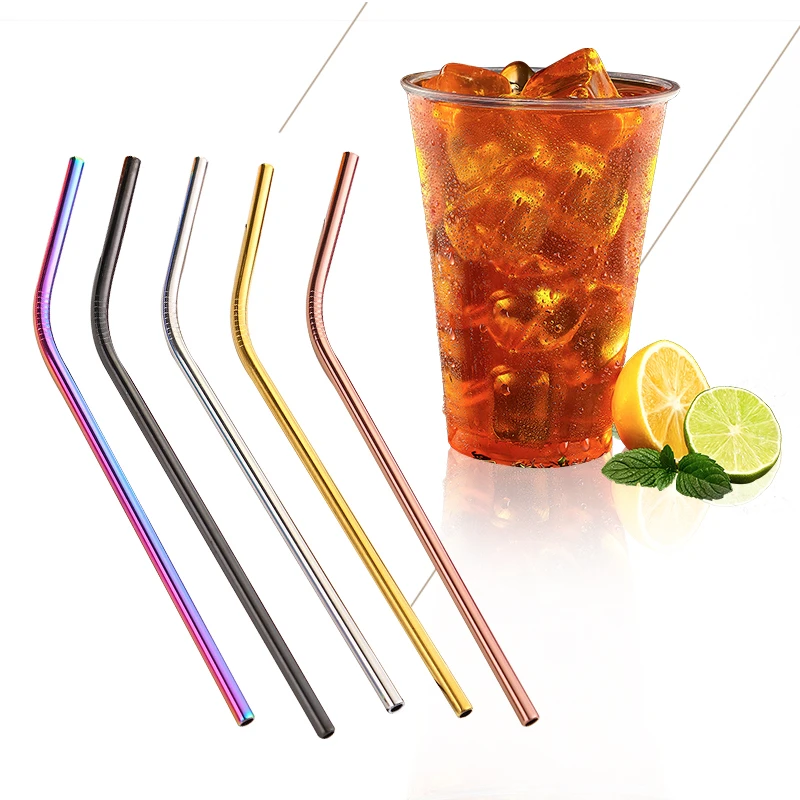 

Boba Tea Straw Stainless Steel Straw Reusable Straws Metal Tubes Reusable Metal Straw