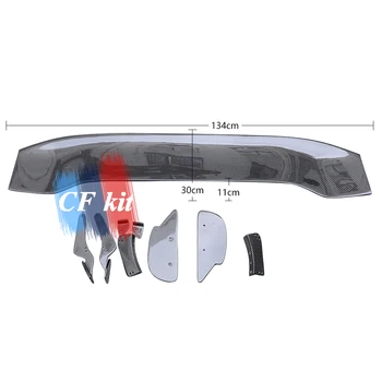 

CF Kit Real Carbon Fiber Spoiler Wings FIT 2006-2010 JS Style For Honda Wing Car Styling