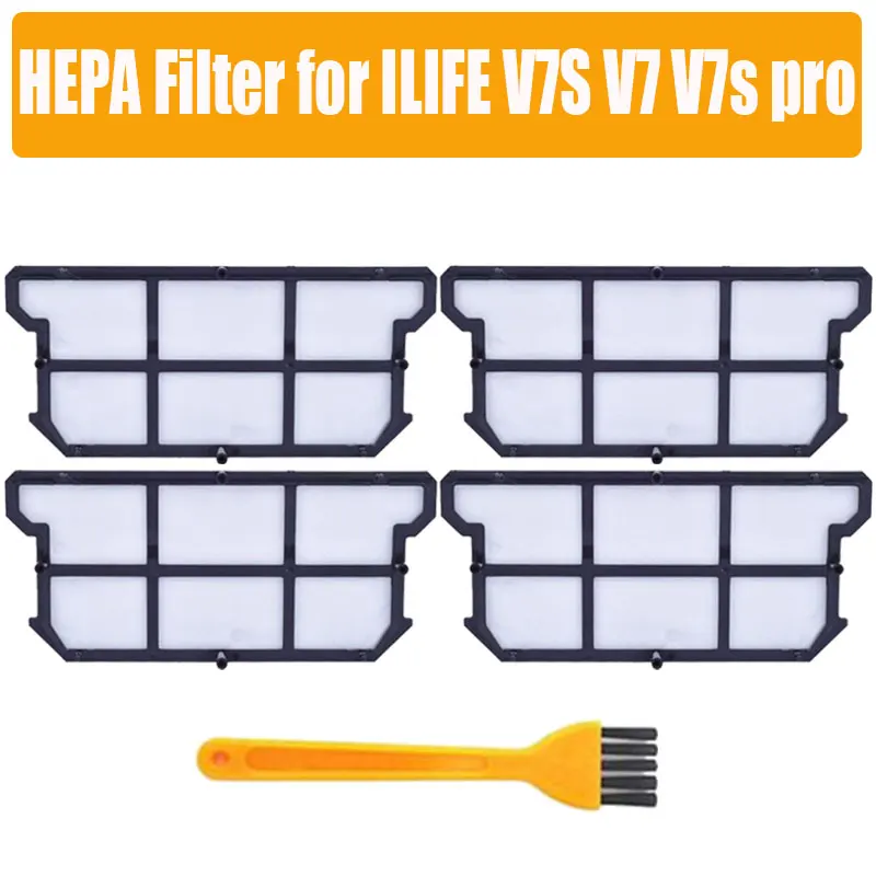 Эффективный фильтр hepa против пыли для ILIFE V7S V7 V7s pro ilife v7s plus робот пылесос аксессуары Запчасти - Цвет: 5PCS