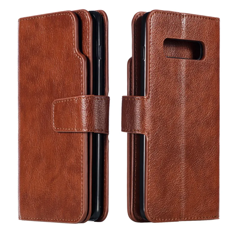 Coque A40 A50 A70 A30 Note 8 9 S105G пары Простой флип чехол для samsung Galaxy S8 S9 S10 плюс M10 M20 S7 края для карт из искусственной кожи Funda