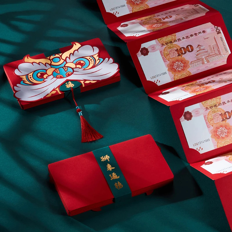 22 New Year Hong Bao Package Red Envelopes For Children Tiger Spring Festival Gift Bag Folding Hongbao Red Envelopes Aliexpress