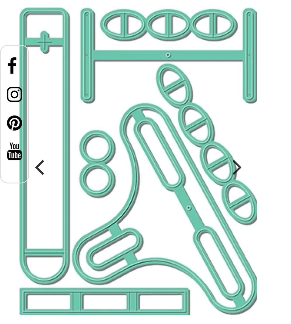 Aliliarts Metal Cutting Dies Seesaw Slider Die Set Diy Scrapbooking