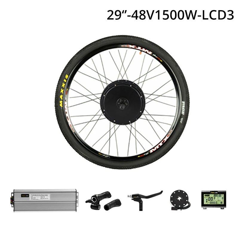 29in-1500W-CST-LCD3 Pasion E велосипед конверсионный комплект 48 в 1500 Вт кассета комплект для переоборудования электрического велосипеда 1500 Вт Мотор колеса Электрический велосипед концентратор мотор комплект - Цвет: 29in-1500W-CST-LCD3