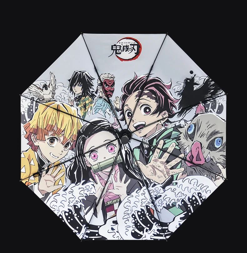 Аниме Demon Slayer Kamado Tanjirou складной зонт от солнца, дождя анти-УФ зонтик коллекционный Рождественский подарок
