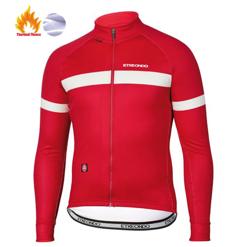 fleece jersey 10 Etxeondo Майо ciclismo invierno с длинным рукавом Велоспорт Джерси велосипед одежда Рубашки MTB Одежда для велосипеда зимняя термо флис - Цвет: fleece jersey 10