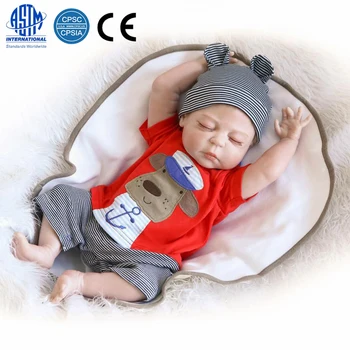 

23 inch Cute Full Simulation Silicone Baby Body Reborn Baby Doll Infant Kids Toy