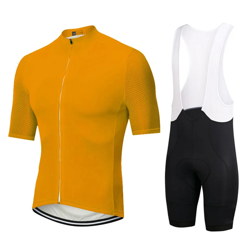 Cycling Set Летний aero Air pro велосипедист Команда Сплошной цвет велосипедная одежда дизайн Профессиональный Велоспорт Джерси Набор Майо Ciclismo дышащий - Цвет: Cycling Set