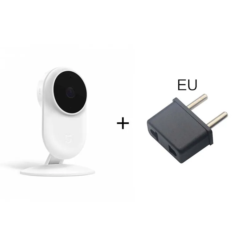Xiaomi Mijia Smart IP Cam новая версия 1080P 130 широкоугольная AI гуманоидная интеллектуальная камера ночного видения Mijia Smart camera - Цветной: Add EU Adapter