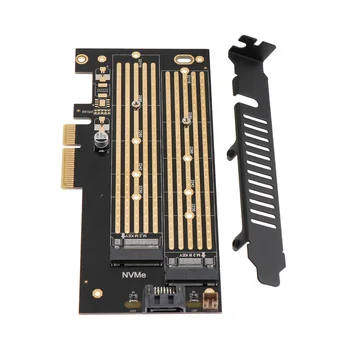 

M Key B KEY Dual interface Card NVME+SATA M.2 NGFF to PCIe 4x Adapter Card