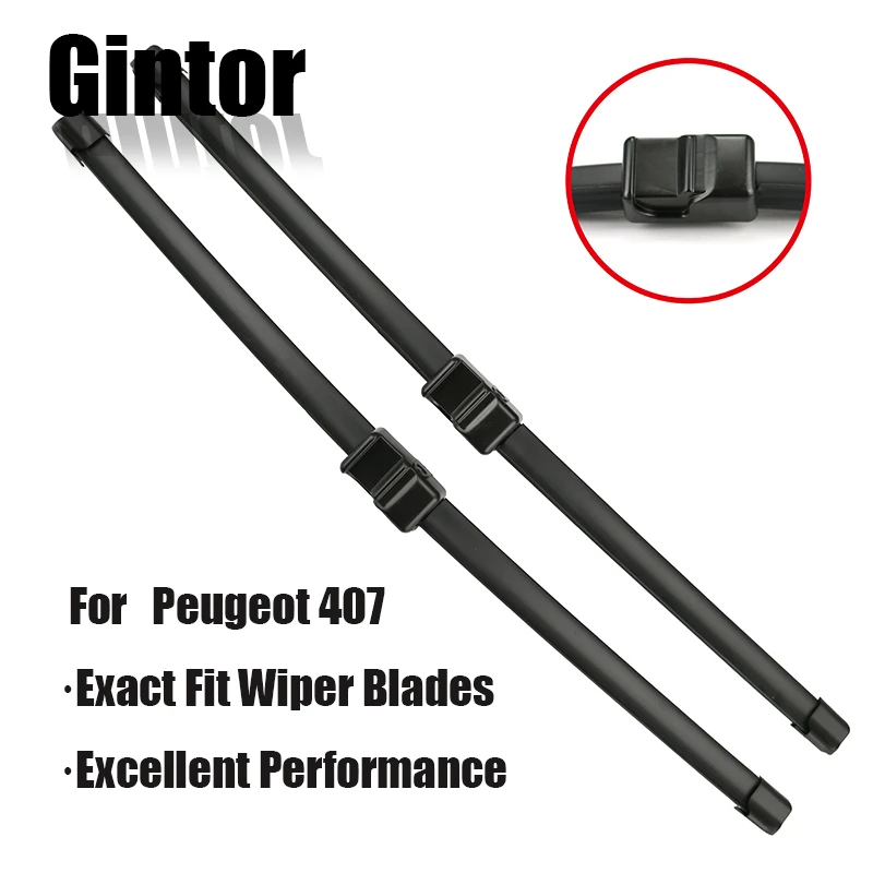 Gintor Auto Car Wiper Lhd Front Wiper Blades For Peugeot 407 407 Sw