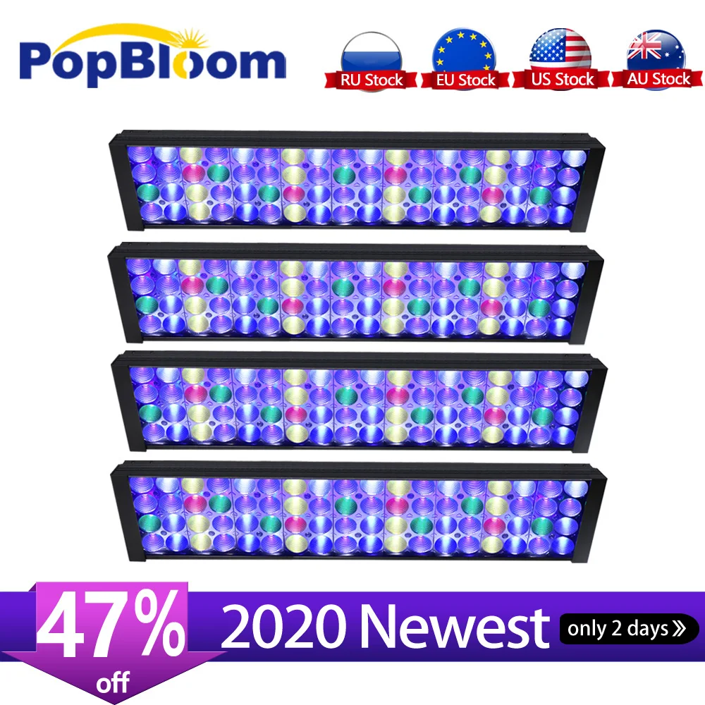 4 шт. PopBloom led морской аквариум светодиодные фонари для аквариума свет