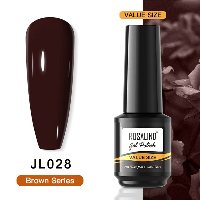 ROSALIND Gel Nail Polish Glitter Gel For Manicure Art Semi Permanent Hybrid Varnish Need UV LED Base Top Coat Nail Polish RAI-JL028