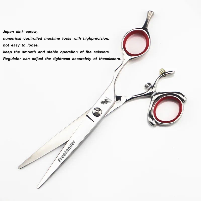 720° Rotary handle Styling Hair Scissors Set 5.5 6.0 inch Professional High Quality Solon Barber Hairdressing Scissors Set