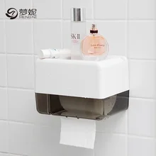 Ванная комната коробка для салфеток для туалета бесплатно пробивая бумажная трубка бумажная туалетная бумага лоток Водонепроницаемый коробка для салфеток стойка ручной поднос