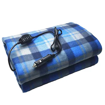 

Plaid Electric Car Blanket - Heated Blankets 12V with 96 Inch Cord for Any Car Truck SUV Cigarette Lighter,Office,Tailgating,Eme