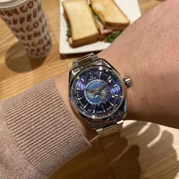 

OMEGA-2020 Earth Graphic Fashion Trend n Men's Automatic Mechanical Watch Stainless Steel AAA Watch