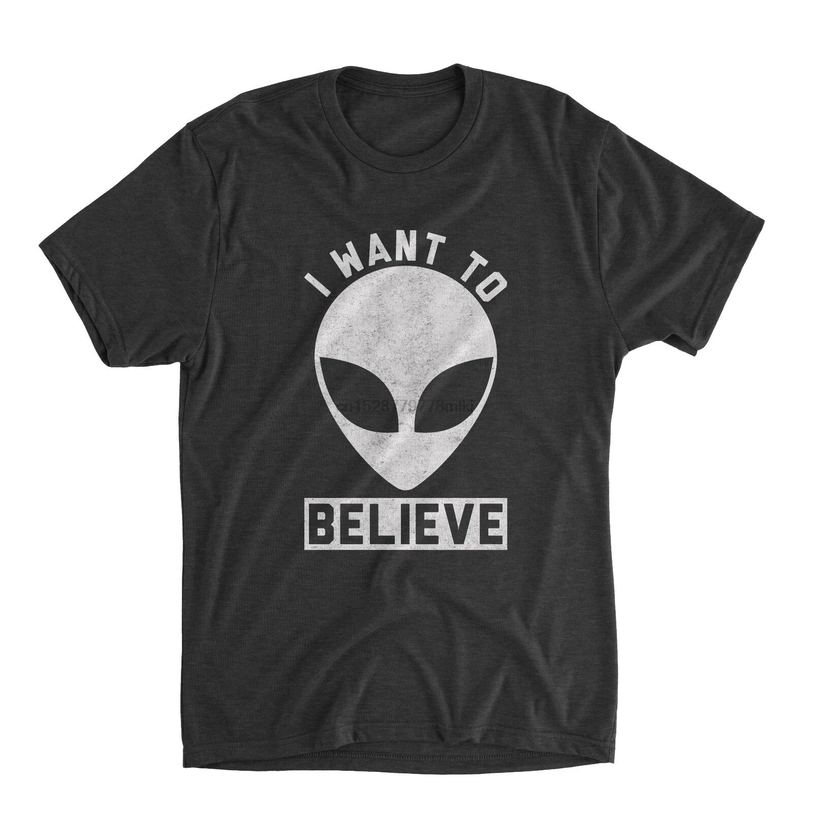 Я хочу верить крутая футболка Alien Ufo Sci Fi Tee X-файлы Tri Blend Мужская | одежда