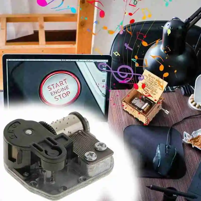 Горячая Распродажа DIY ручной музыкальный мотор мини музыкальная шкатулка аксессуары музыкальная игрушка движение игровой набор Город Небо