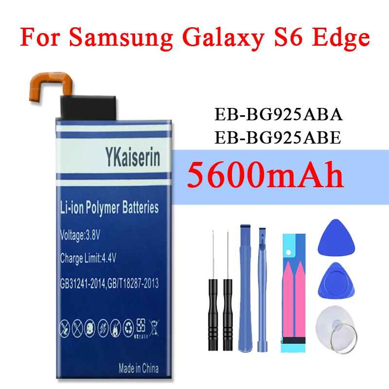 YKaiserin запасная батарея на EB-BG925ABE 4500 мАч для Samsung GALAXY S6 край G9250 G925FQ G925F G925S S6Edge G925V G925A