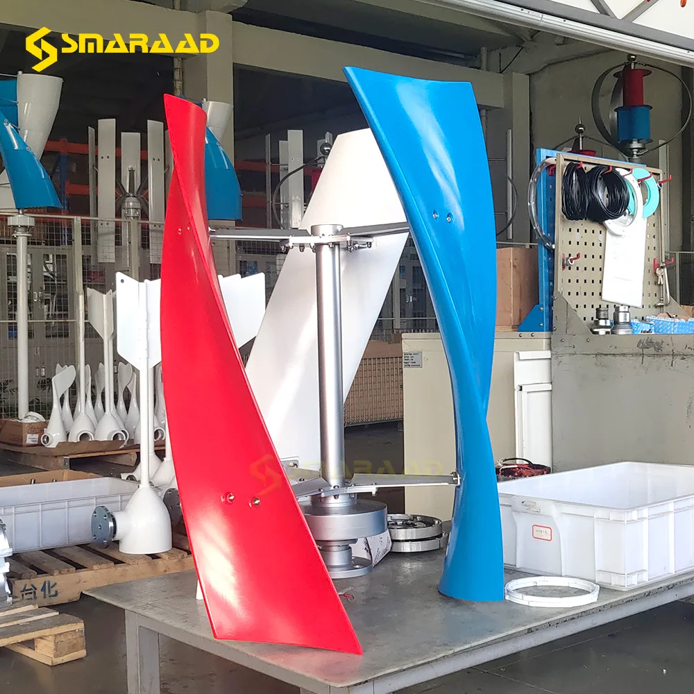 

New Energy Wind Turbine 600W 800W 1000W Vertical Turbine Permanent Magnetic Levitation 12v 24V With MPPT Controller