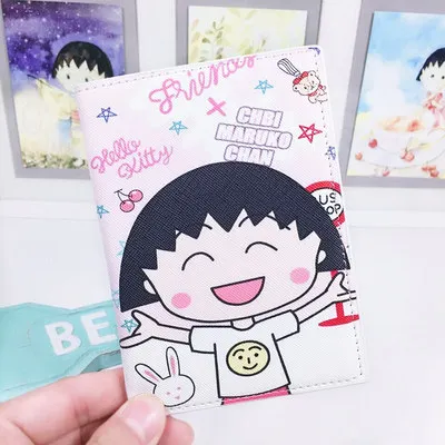 1 шт. Kawaii Sakura Maruko, Обложка для паспорта, водонепроницаемая обложка для паспорта, Дорожный Чехол, Обложка для паспорта, принадлежности для паспорта
