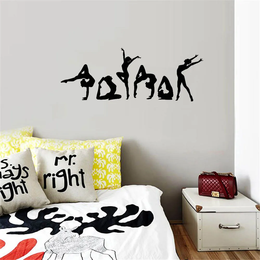 

Gymnastics Wall Sticker Dance Wall Decal Home Decoration For Living Room Bedroom Vinyl Art Mural Revocable DW8479