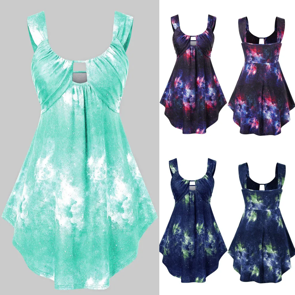 Майка женская размера плюс с круглым вырезом модный топ завязкой пикантный Топ