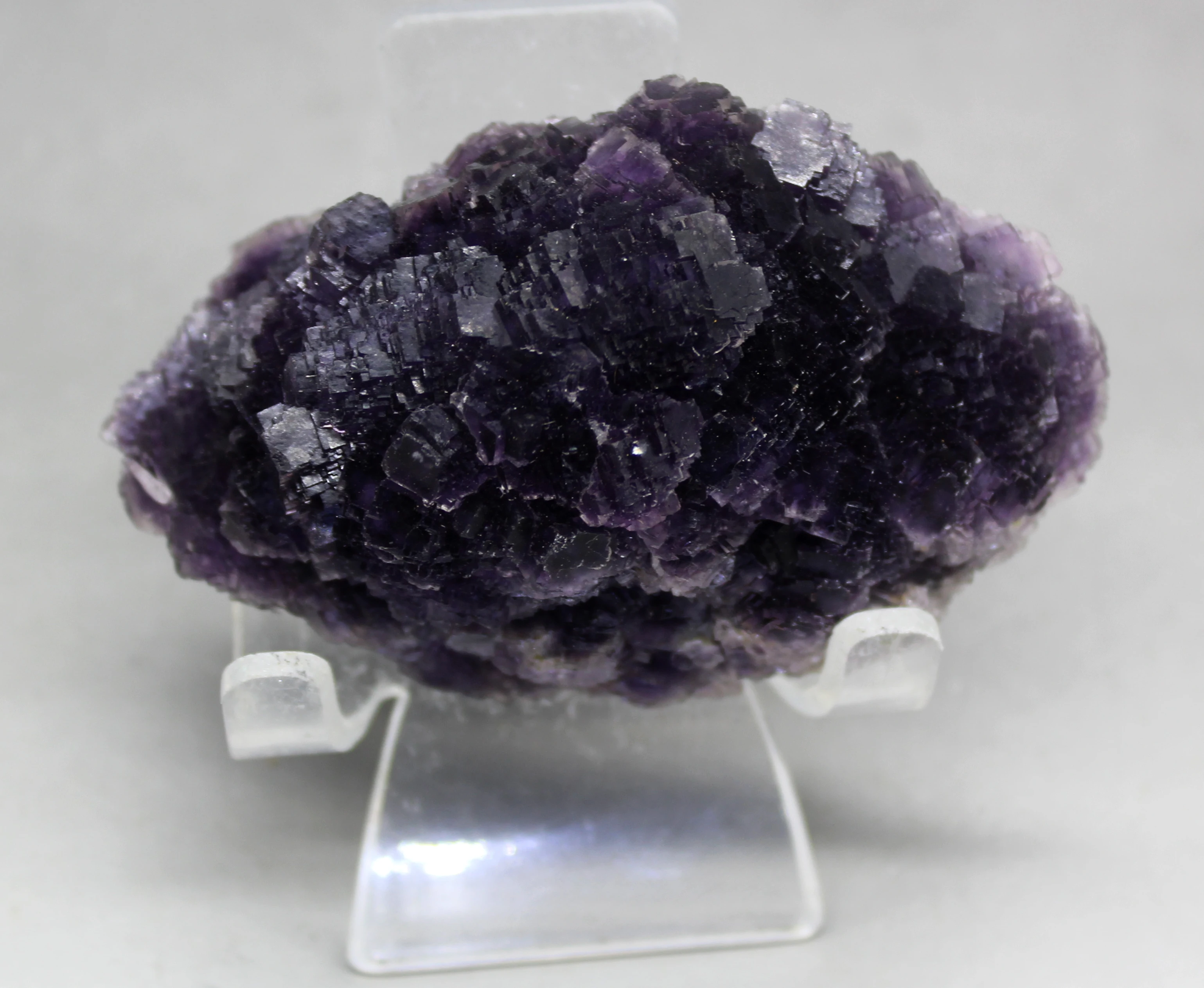 

New varieties! 204g Natural Polyhedral purple fluorite cluster mineral crystal specimens Stones and crystals Healing crystal