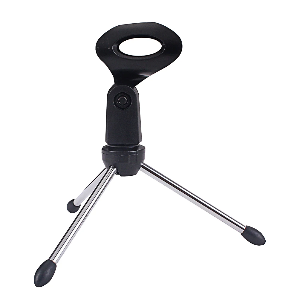 Microphone Mic Mount Stand Holder Bracket Support for Recording Interview Removable Portable Microphone Mic Tripod Base Stand 