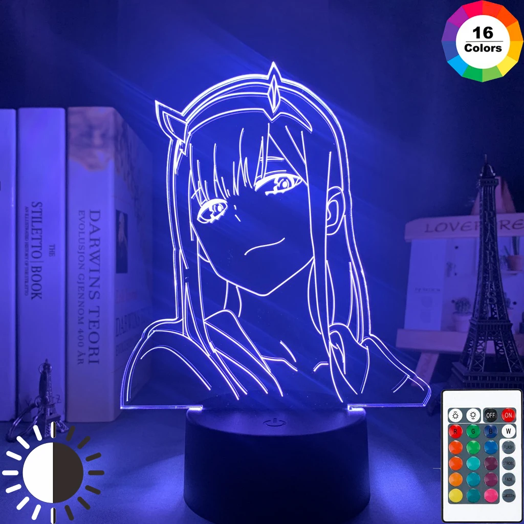 

Sailor Moon Anime 3d Lamp Zero Two Figure Nightlight Kids Child Girls Bedroom Decor Gift Night Light Lamp Darling In The Franxx