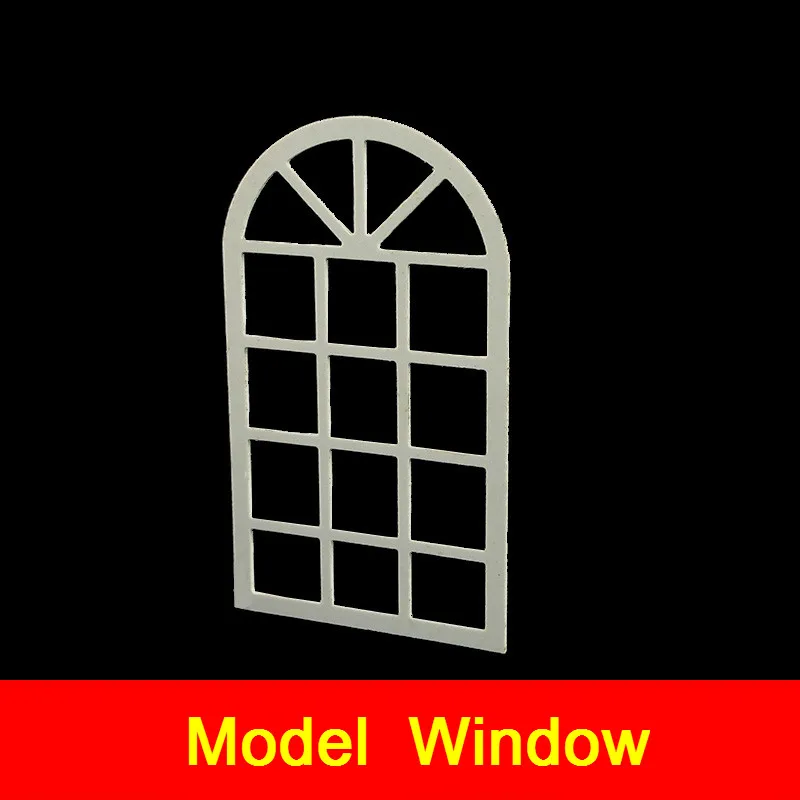 

6pcs Diorama Window Model Indoor Decoration Sand Table Material Dollhouse Layout Architecture Building Kits 1:20 1:25 1:30