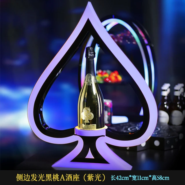 Customized Logo Rechargeable Color Flashing Armand De Brignac Champagne  Glorifier Display Led Ace Of Spade Vip Bottle Presenter - Bar Accessories -  AliExpress