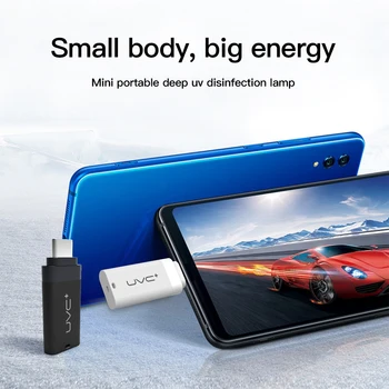 

New Portable Phone UV Sterilization Lamp Mask Disinfect Bacterial Smart For iphone Android Sterilizer Outdoor Tool Mites Lights