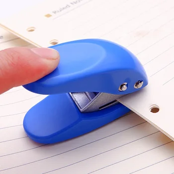 

Single Hole Paper Punch Scrapbook Circle Hole Puncher Handcrafting DIY Book Paper Binding Tool Random Color