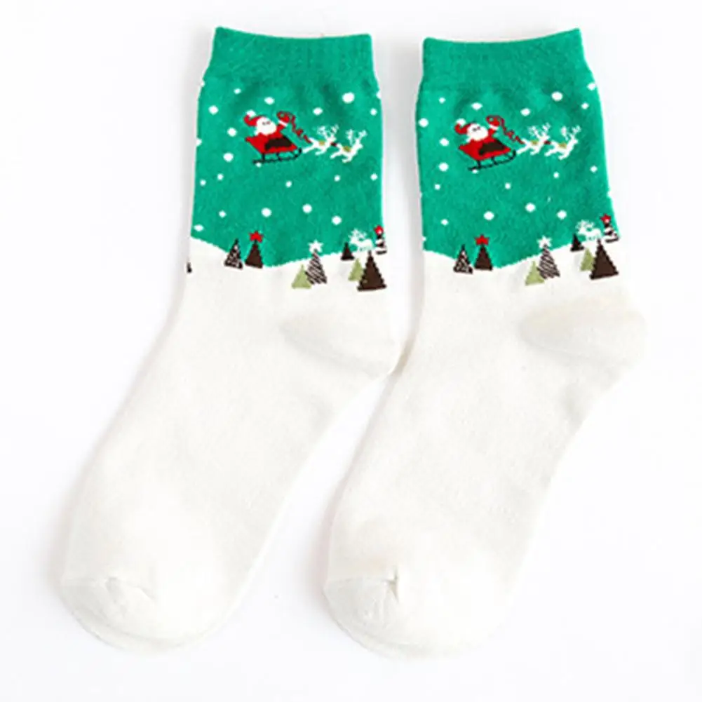 

Winter Women Socks Warm Wool High-quality Creative Christmas Cartoon Mid-tube Socks Comfortable Gift Girls Cute Meias