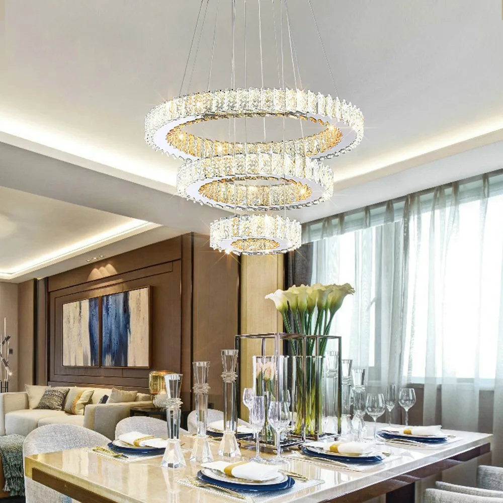Современные подвесные потолочные лампы светодиодные хрустальная люстра подвесной светильник для гостиной светильники