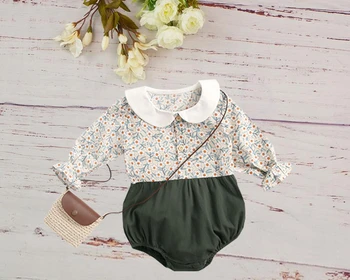 

New Baby Clothes Outfits Spring Autumn Floral One-piece Dress Newborn Long Sleeve Bodysuit Infant Toddlers Children Kids Rompers