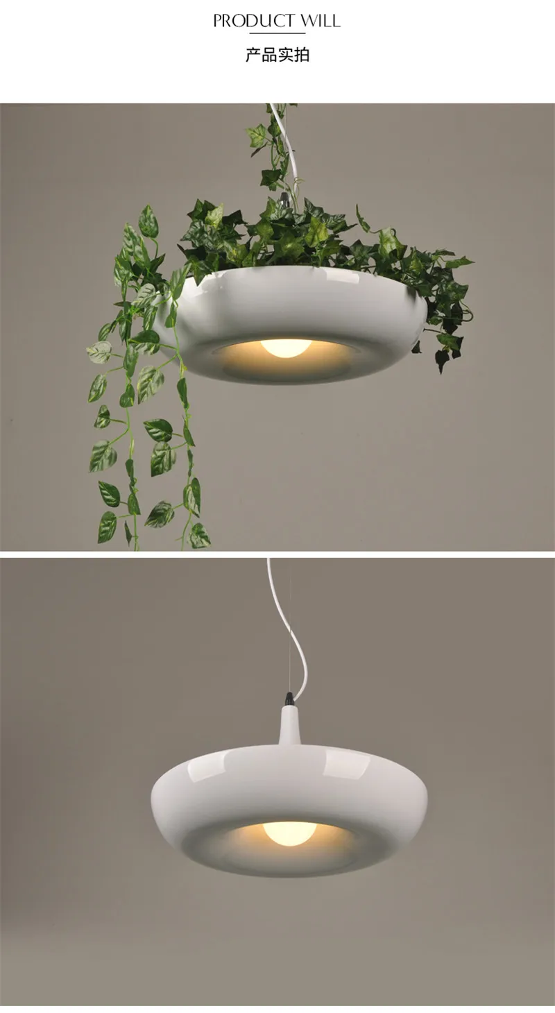 Современное растение кулон огни DIY небо садовый цветочный горшок Подвесная лампа Скандинавская столовая офисное искусство домашний декор осветительные приборы