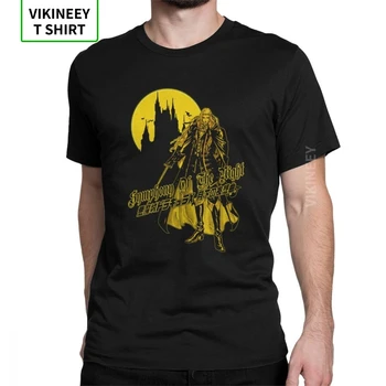 

Castlevania T Shirt for Men 100% Cotton Funny T-Shirts Vampires Horror Hunter 70s 80s Video Game Anime Tees Short Sleeve