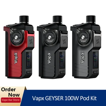 

G-taste Vapx GEYSER Pod Vape Kit 100W 6.5ml/5ml Cartridge Dual AFC Pod Powered By 21700/18650 Battery E Cigarette Vaporizer
