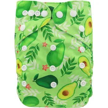 

Ohbabyka New Print Baby Pocket Cloth Diaper Reusable Eco-Friendly Diapers With Pocket One Size Fit 3-15kg Baby Boys and Grils