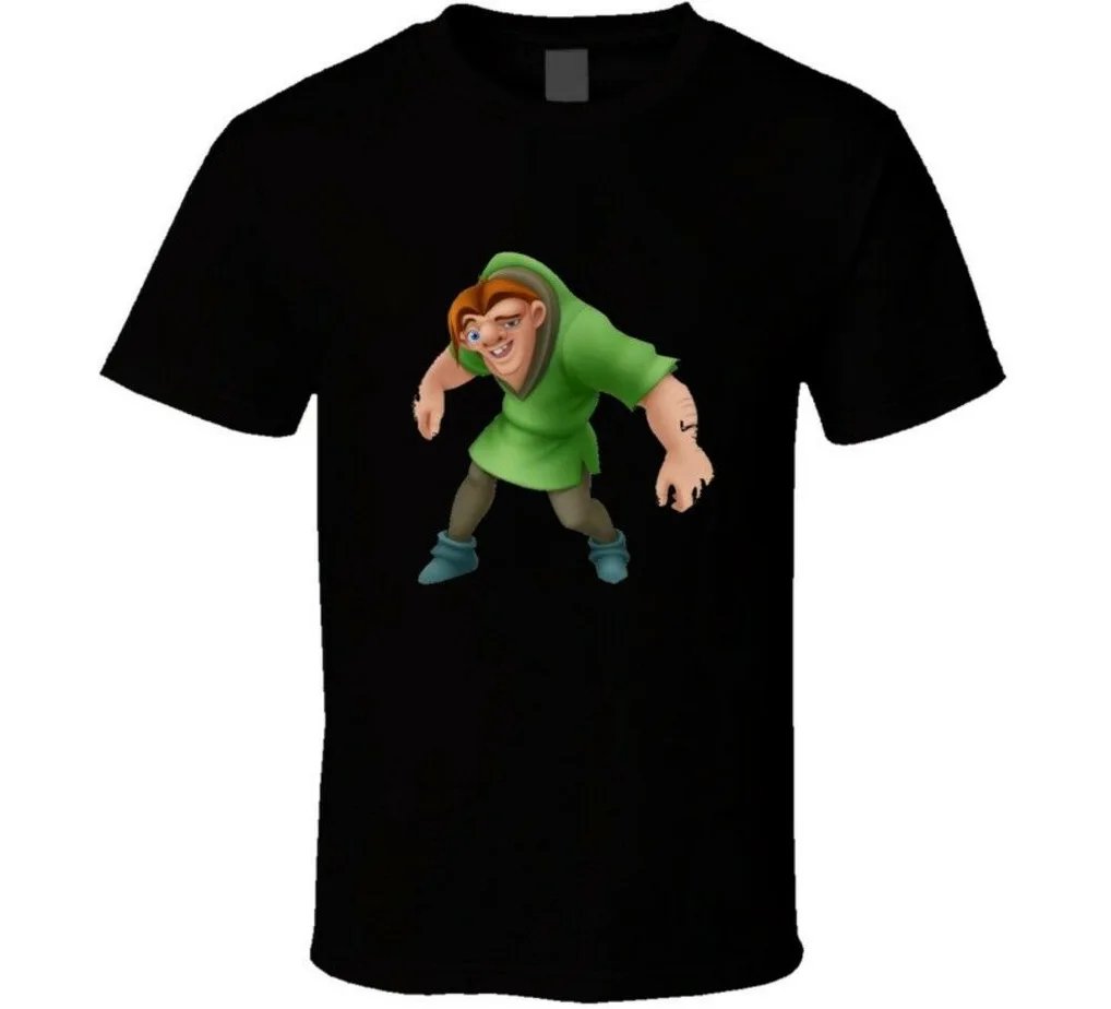 Quasimodo/футболка с рисунком из мультфильма горбун хлопковая футболка короткими