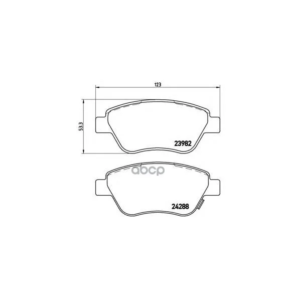Колодки Тормозные Opel Corsa D 06 Передние Brembo P59051 Brembo арт. P59051