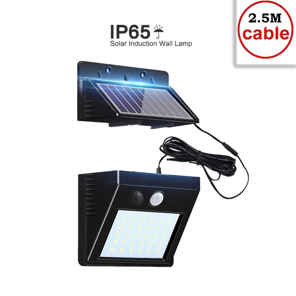 

30 LED Solar Light Outdoor Solar Lamp PIR Motion Sensor Solar Panel Night Security Wall Light Garden Yard Path Waterproof indoor