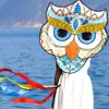 2021 Cartoon owl new cartoon owl kite children breeze easy to fly Chinese wind eagle kite adult high-end Toy