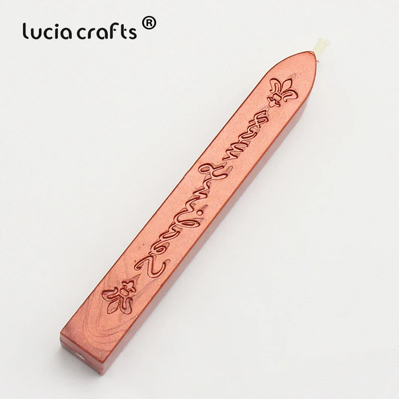 Распродажа! Lucia crafts 9*1,1*1,1 см красочные уплотнительные восковые палочки штамп воск для документов запечатывания 1 шт./лот I1108 - Цвет: C11 Red gold