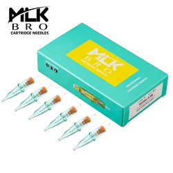 MLK BRO Safety Cartridge Tattoo Needles Round Shader (RS) #12 (0.35 MM) Rotary Machines Grips Supply 20 Pcs/Box