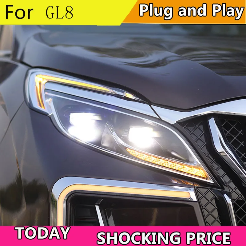^Cheap Car Styling Head Lamp case for Buick GL8 Headlights 2019 Headlights ALL LED Headlight Daytime Running Light DRL Bi-LED ^Cheap Car Styling Head Lamp case for Buick GL8 Headlights 2019 Headlights ALL LED Headlight Daytime Running Light DRL Bi-LED